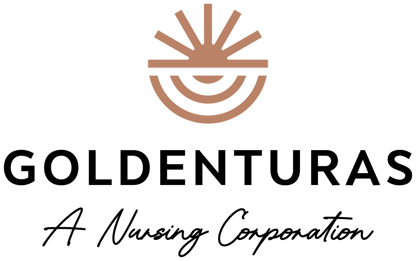 The Goldenturas rising-sun logo